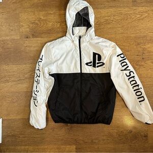 H&M PlayStation Black and White Windbreaker Jacket